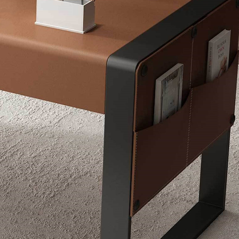Bureau simple et luxueux, H 29,53 po x l 55,12 po x P 23,62 po, Brun
