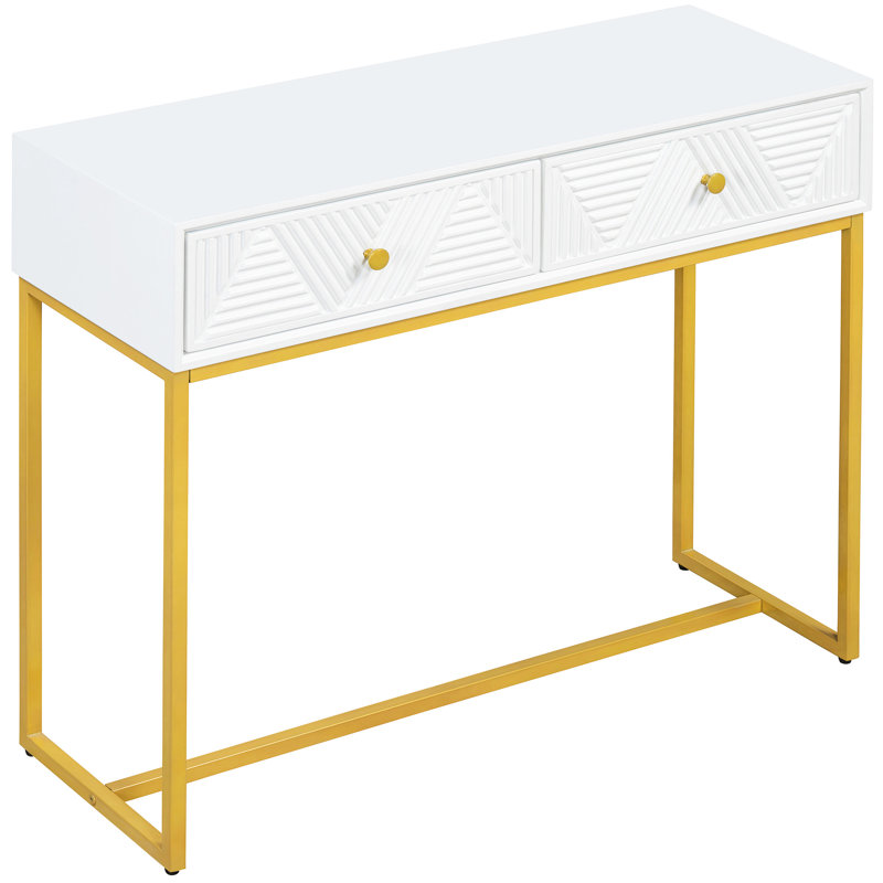Console blanche pour un salon intérieur moderne et un vestibule, Blanc