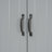 Bathroom Storage Cabinet With Two Laundry Baskets, Storage Cabinet With Doors And Drawer For Home, Grey-883452881