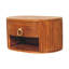Table de chevet ovale murale