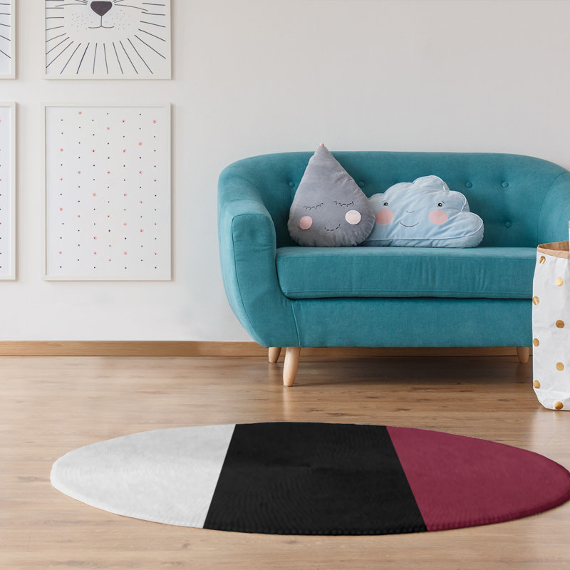 Chenille Indoor Rug, Round 5'