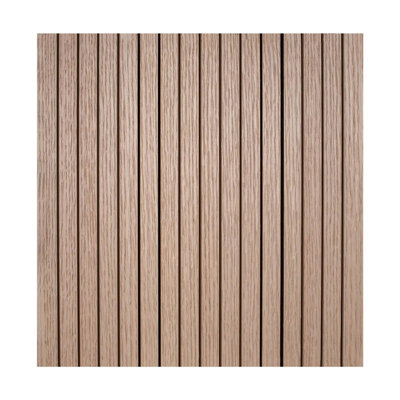 Outwater Veneer Decorative Wall Tambour Panel With 3/4In 30-Degree Groove Slats – Flexible