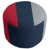 Argent/ bleu marine / rouge