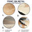 Décoration murale en métal «Calming Costal», sable et beige - Coastal Waves-16002294