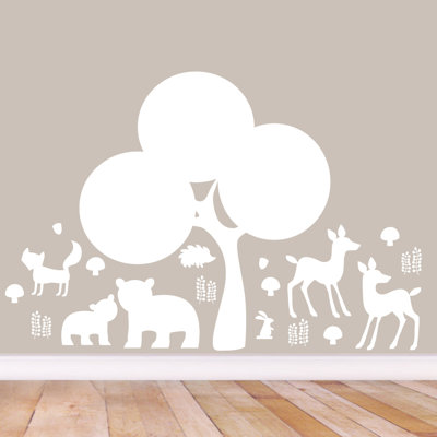 Décalcomanie murale forêt forestière