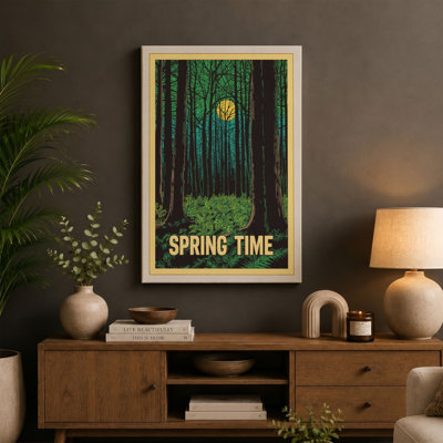 Spring Forest Awakening Botanical - Wrapped Canvas