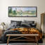 «Rustic Countryside Riverside Townscape Historic European Village», reproduction d'art sur toile-98041946-111176802