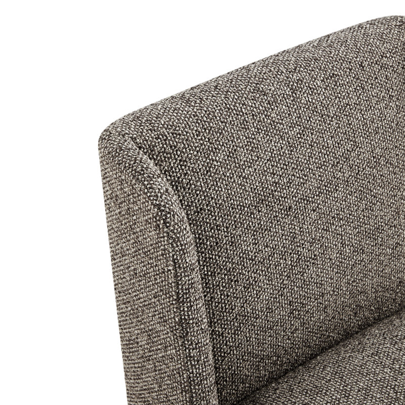 Chaise d'appoint rembourrée Ardeth, H 33 po x l 23,23 po x P 26 po, Tweed Gellar Earth