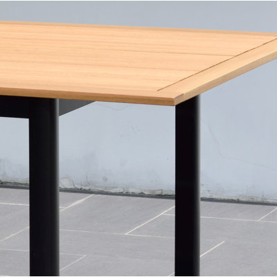 Rectangular Eucalyptus Solid Wood Extendable Outdoor Dining Table , 70.8 " W 38.9 " D
