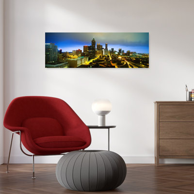 «Evening Atlanta Ga», art contemporain abstrait, art mural de la ville