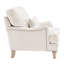 Chaises d'appoint rembourrées avec garniture cloutée Charney-455995674
