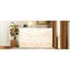 Lit escamotable simple de taille simple pliable sur le côté avec motif imprimé tendance, éclairage à DEL sous le lit et prise USB intégrée - Design peu encombrant - blanc