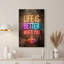 «Life Is Better When You Joystick», enseigne au néon sur toile murale brique-133544726