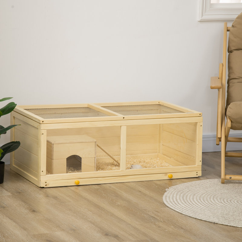Hamster Cage, Natural Wood