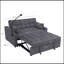 Canapé-lit avec couchette gris anthracite