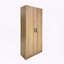 Armoire de rangement polyvalente en chêne Modex - Rangement vertical avec tablettes réglables-2062525223