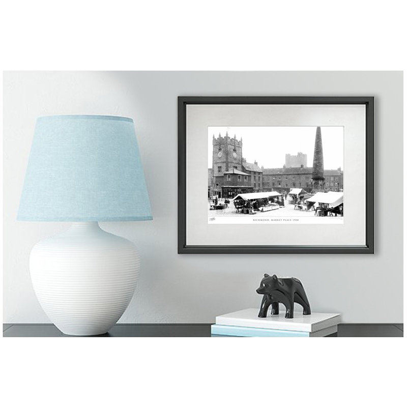 Richmond, Market Place 1908 by Francis Frith - Single Picture Frame Print, 60cm H x 80cm W x 2.3cm D