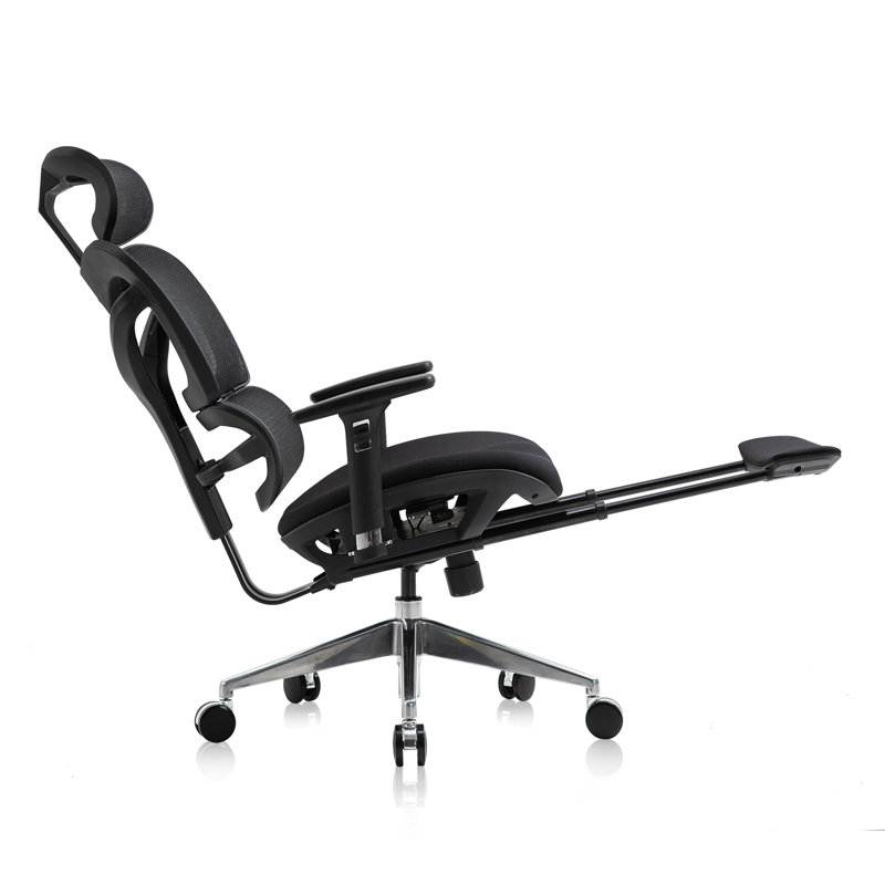 Chaise de travail en filet Pont, Noir