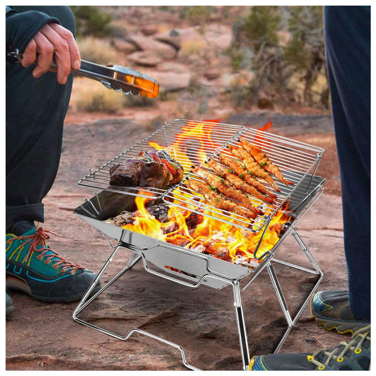 NIERBO 12.2'' W Portable Charcoal Grill - Wayfair Canada