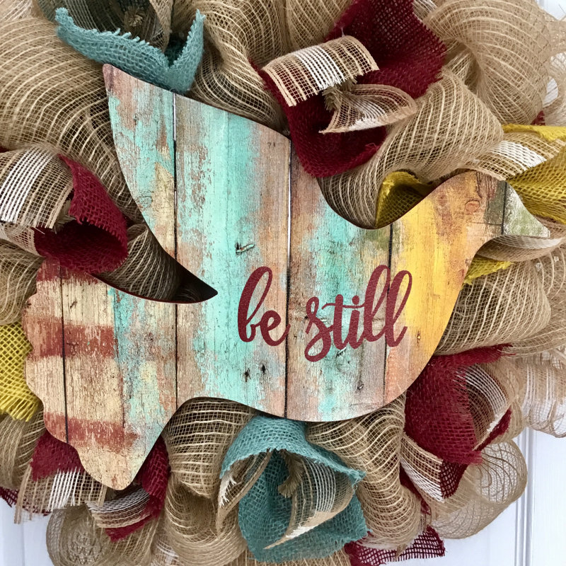 Couronne inspirante «Be Still Dove»
