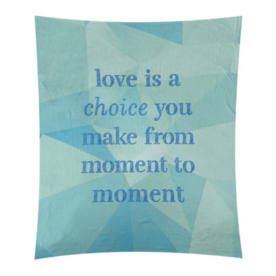 Tapisserie de polyester en faux gemme love is a choice quote