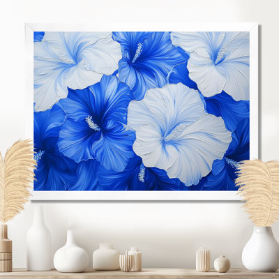 Velvet Blue Hibiscus Dream II - Hibiscus Canvas Print
