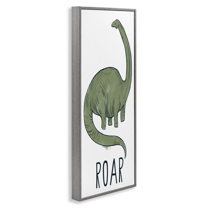 «Dinosaur Roar Brachiosaurus Giclee» par Daphne Polselli, Estampe numérique Farmhouse, H 30 po x l 13 po