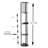 Eni 62.75'' Black Column Floor Lamp with USB and Outlet