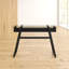 Glass Top Metal Base Writing Desk