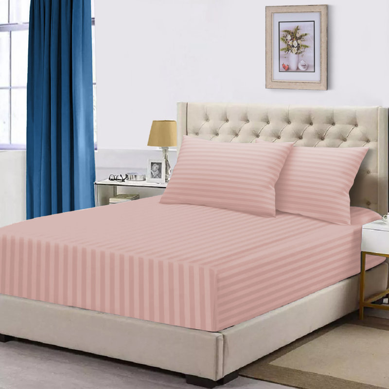 Gerde Super Soft Microfiber Extra Deep Fitted Sheet, Super King (180 x 200cm), Pink