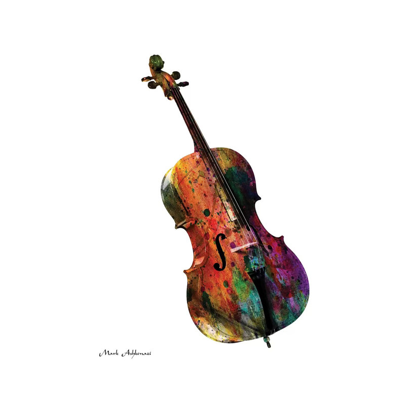 Cello by Mark Ashkenazi - Wrapped Canvas Gallery-Wrapped Canvas Giclée, 20.32 cm H x 30.48 cm W