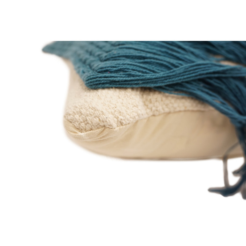 Cotton Blend Throw Pillow