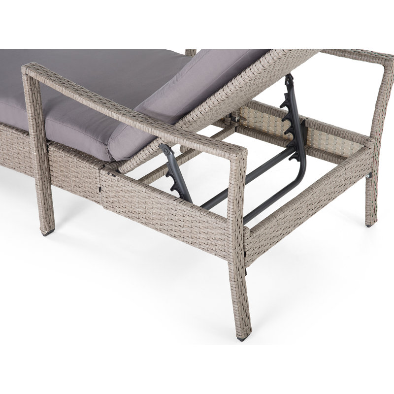 192cm Long Reclining Single Chaise with Cushions