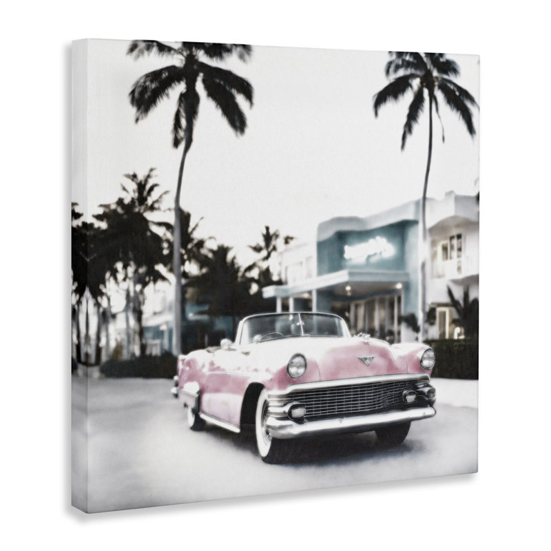 Art tropical sur toile, "Tropical Croisière" par Noah Bay, H 24 po x l 24 po