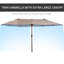Extra Large Patio Umbrella, Double-Sided Outdoor Umbrella With Crank Handle And Air Vents For Backyard, Deck, Pool, Market (Without Base)-344724856