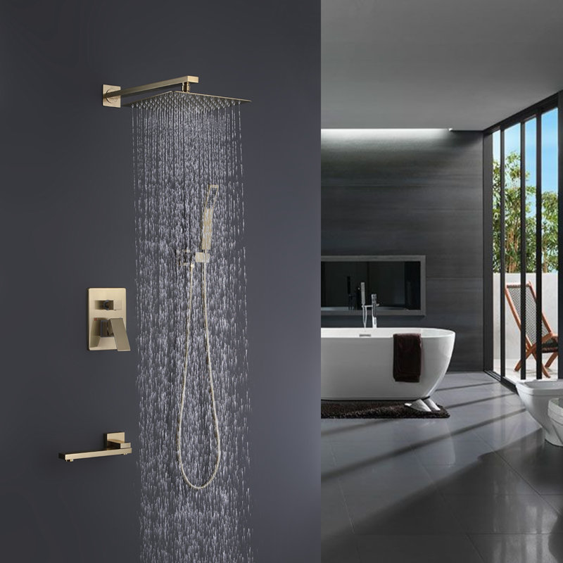 Système de douche complet avec valve brute