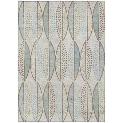 Machine Washable Indoor/Outdoor Chantille ACN2711 Casual Rug