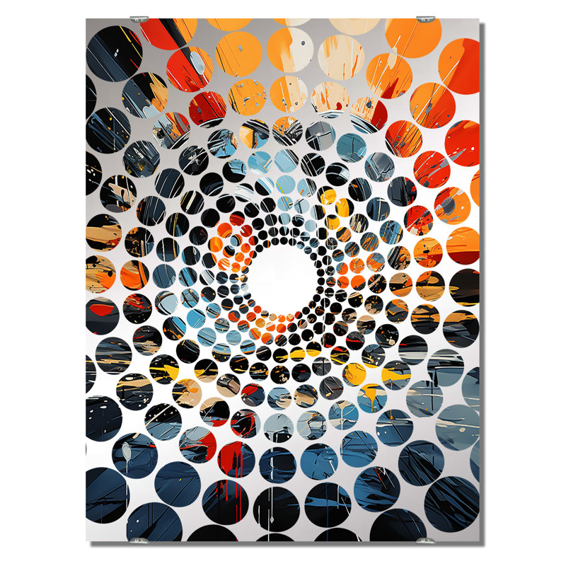 Décoration murale Dorival - Disque vinyle à miroir MIR133144, 40 po x 30 po