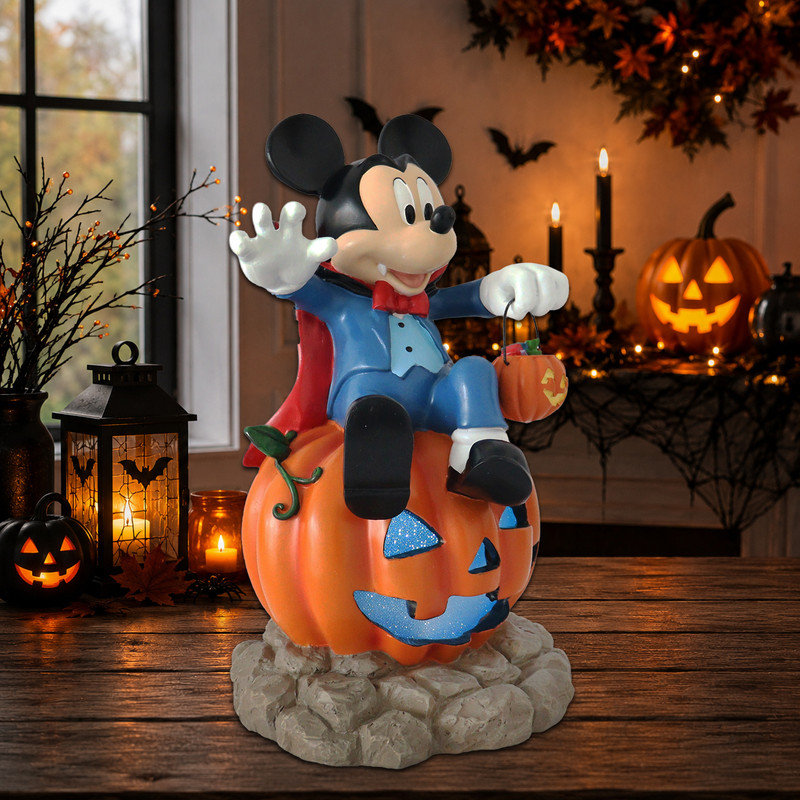 12,4 "H Mickey Vampire sur citrouille-lanterne, Mickey Mouse