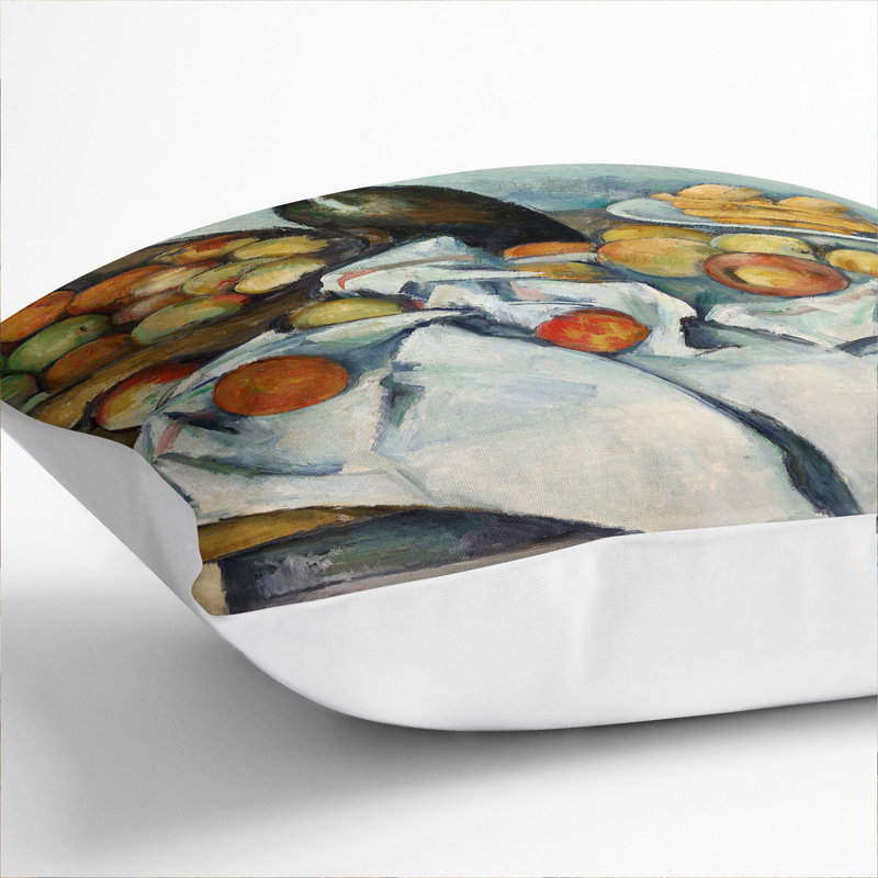 The Basket of Apples Scatter Cushion, White, 40cm H x 40cm W x 15cm D