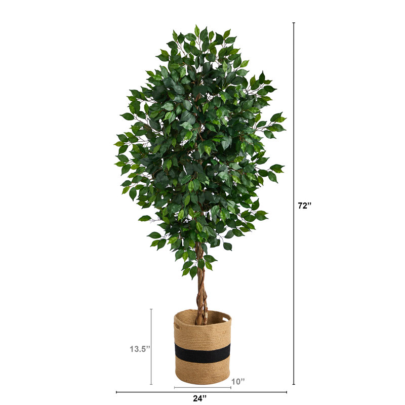 Ficus artificiel 72 po en pot