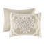 Édredon très grand / très grand taupe - Remplissage lavable à la machine en coton chenille 3 pièces de style ravissant-129576690-129576692