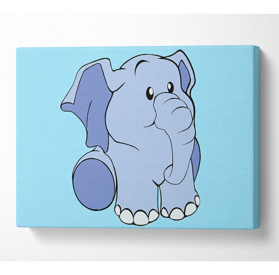 Happy Baby Elefant Baby Blau - Druck