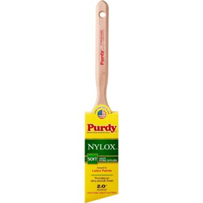 Purdy 144152220 2" 100% Dyed Nylon Soft Nylox Glide Angular Paint Brush-1PK
