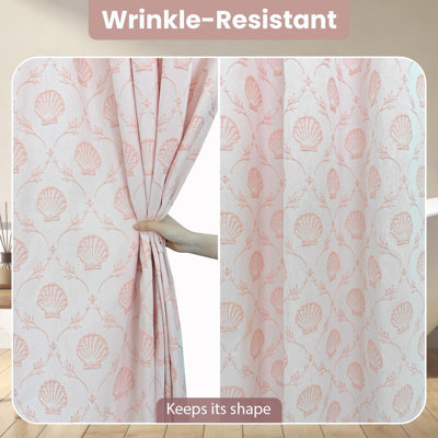 Shower Curtain,Soft Touch, Water-Repellent (Blue)