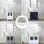 Meuble-lavabo simple gris foncé 48 po W, armoire latérale, plateau en céramique blanche et miroir 34 po, fermeture en douceur, égratignure et teinture, nombreuses options de rangement offertes avec suffisamment d'espace-1560210153