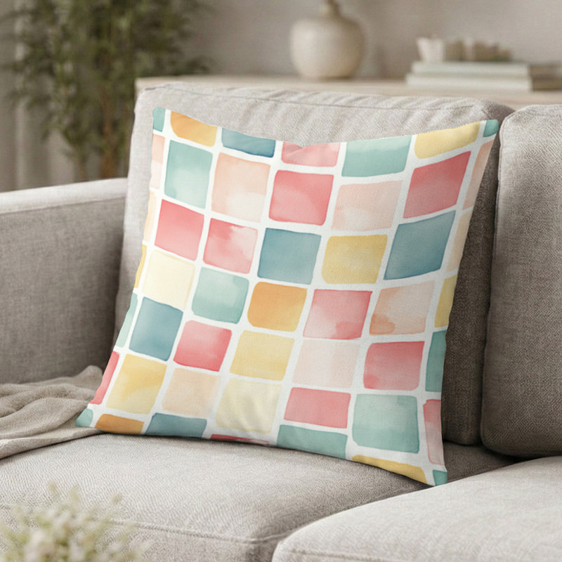 Coussin Boho, H 16 po x l 16 po