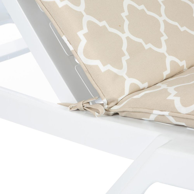 Harbour Housewares - Master Sun Lounger Cushion, Beige