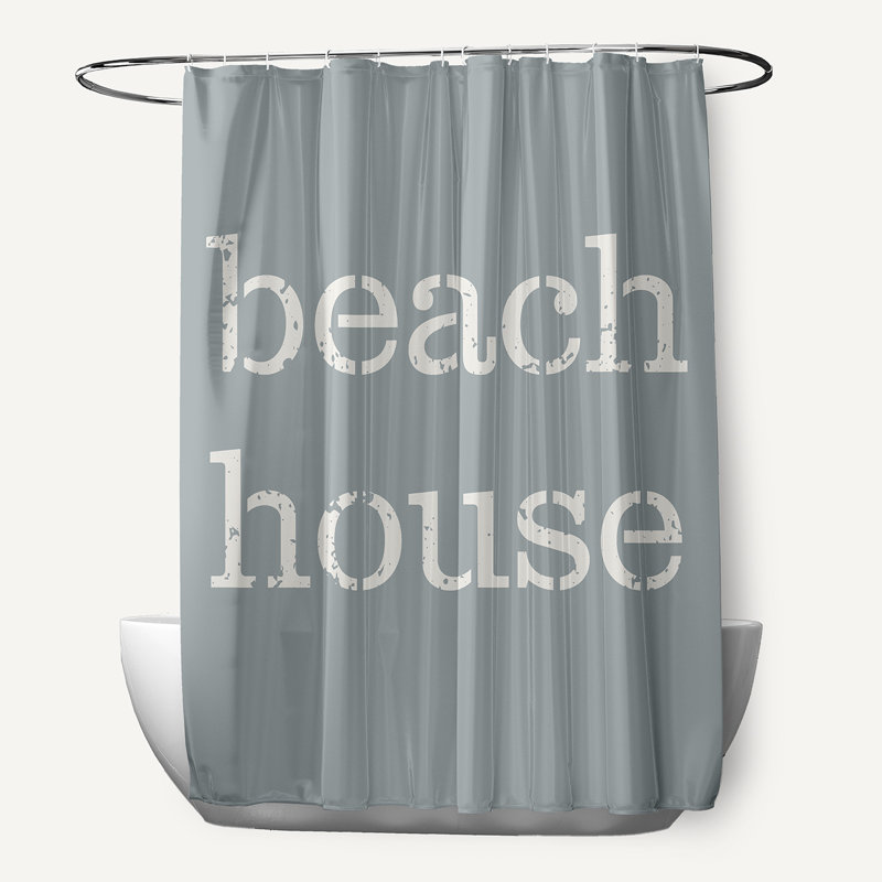 Rideau de douche simple, Gris