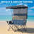 Double Beach Chair With Canopy Shade Camping Chair